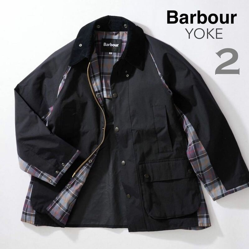 新品レア BARBOUR × YOKE × JS バブアー ヨーク コラボ 別注 再構築 ブロークン ビューフォート BROKEN BEAUFORT ジャケット メンズ 2 黒