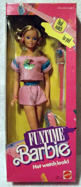 【1986年】 Fun Time Barbie Doll with Watch 