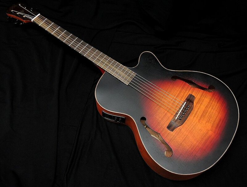 ARIA FET-F2 BS Fホールエレアコ アコースティックギター オリジナルカラー 送料無料 別注カラー ブラウンサンバースト
