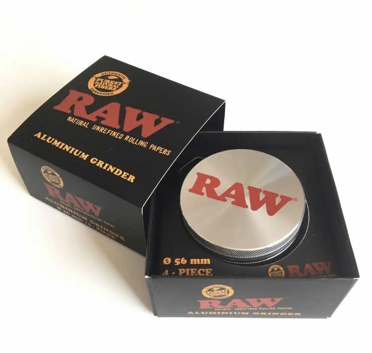 ◆送料無料◆新品　RAW 正規品　アルミニウムグラインダー　シュレッダー　手巻きタバコ