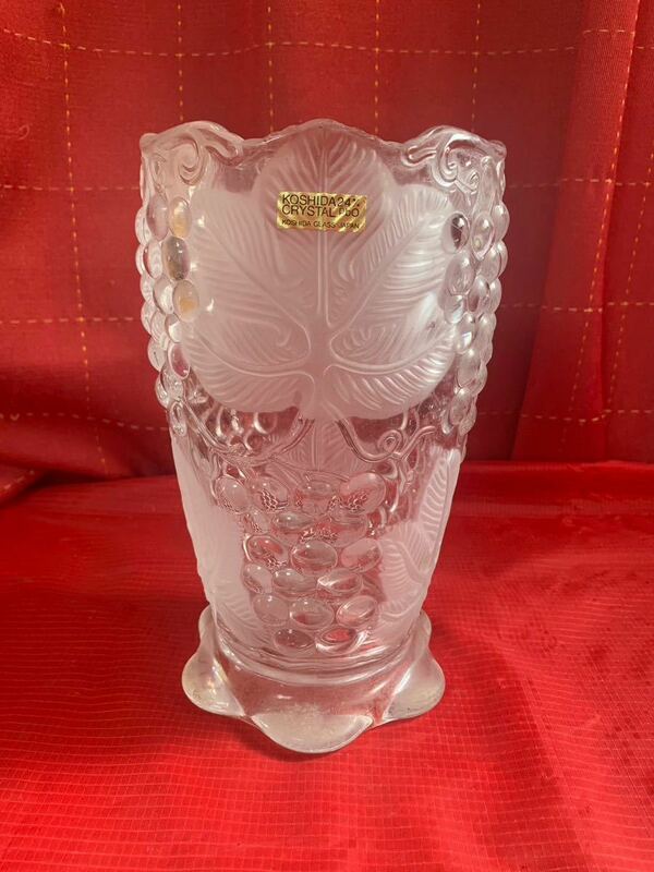 koshida Crystal 花瓶 花器 フラワーベース ガラス 花瓶