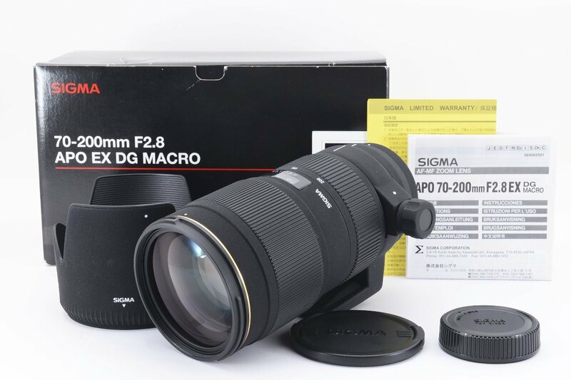 美品 SIGMA シグマ APO 70-200mm F2.8 EX DG MACRO HSM Nikon ニコン 元箱付き
