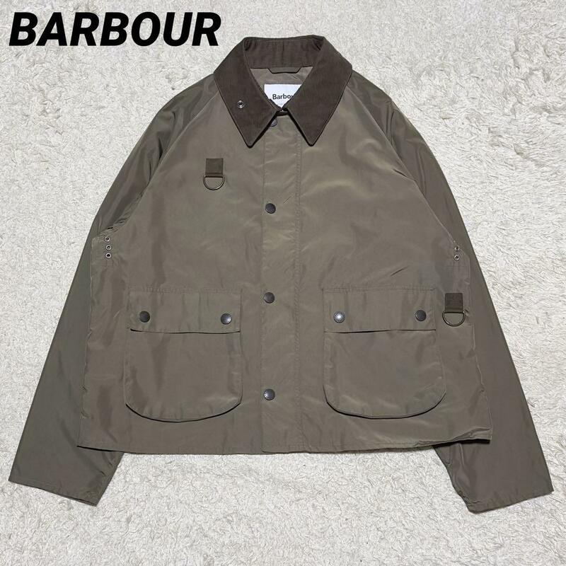 BARBOUR SPEY nylon jacket XL オリーブ カーキ ノンオイルド 2201234