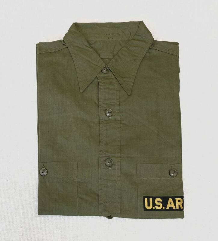 ★デッドストック 40s U.S.ARMY ユーティリティシャツ Size15ハーフ 米軍実物 ビンテージ★