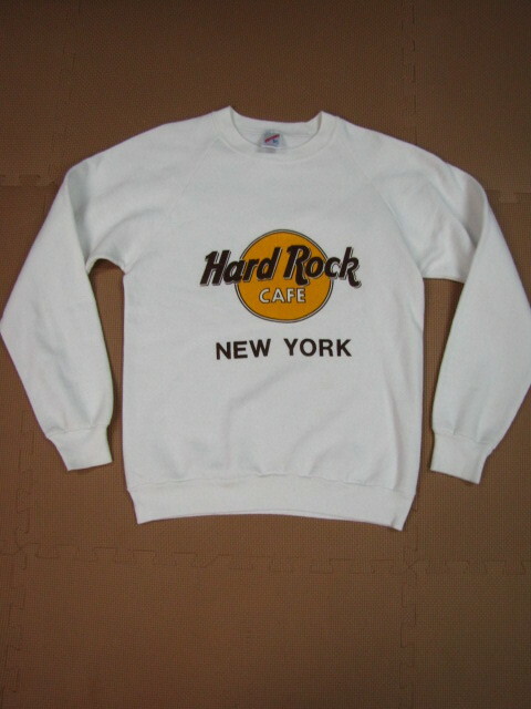 A-2＊USA製 Hard Rock CAFE NEW YORK ハードロックカフェ スウェット トレーナー JERZEES Mサイズ MADE IN USA　90ｓ