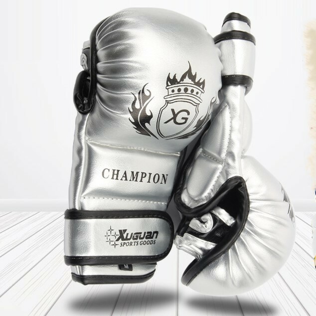 新品 シュートグローブ Mサイズ オープンフィンガーグローブ 総合格闘技 シュートボクシング MMA グラップリング 厚手 練習用 スパーリング