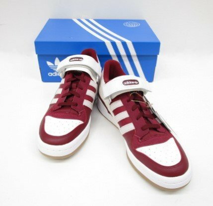 [即日発送] ★タグ付★ adidas ORIGINALS FORUM LOW GX7068 メンズ フットウェア スニーカー ワインレッド×ホワイト 28.5cm 331