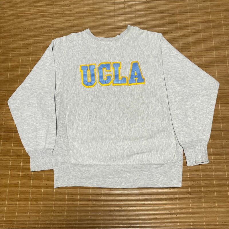 80s 90s USA製 トリコタグ Champion チャンピオン UCLA リバースウィーブ スウェット トレーナー グレー XL ビンテージ カレッジロゴ