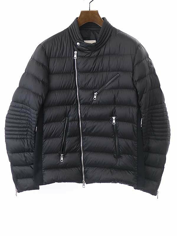 MONCLER モンクレール 17AW AUBIN ナイロンダウンライダースジャケット ブラック 3 C20914031305 ITRVHRK64EKK