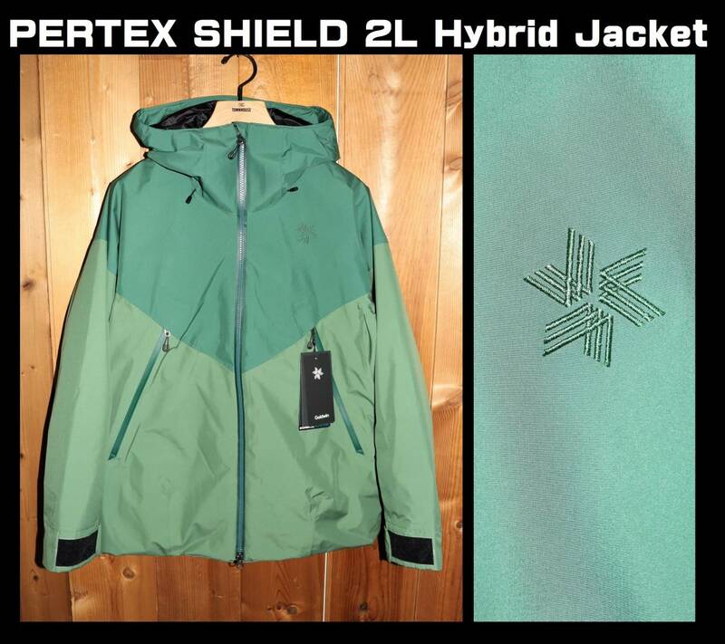送料無料 特価即決【未使用】 GOLDWIN ★ PERTEX SHIELD 2L Hybrid Jacket ダウンジャケット (S) ★ ゴールドウイン G12302P スキー
