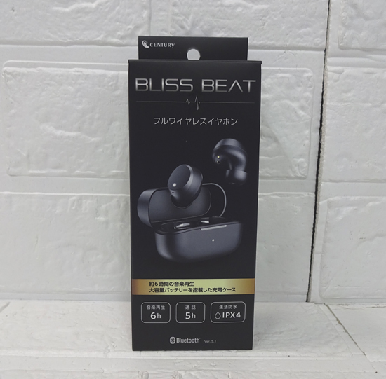 新品 BLISS BEAT フルワイヤレスイヤホン TW-M0716 ブラック Bluetooth Ver.5.1 黒 札幌市 白石店