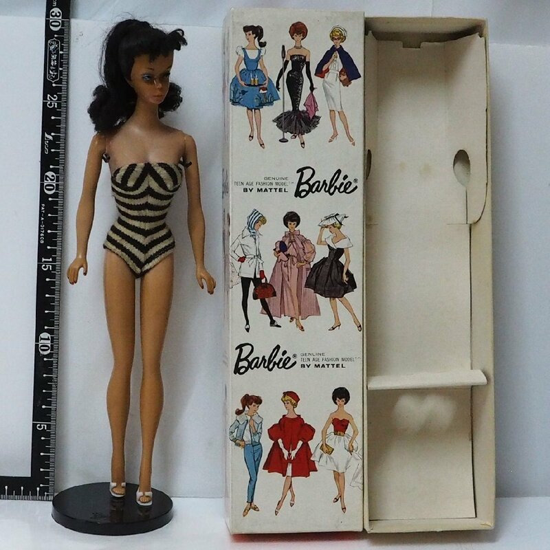 MATTEL【1960年代 バービー Barbie ポニーテール】着せ替え人形 60s ビンテージ■マテル【箱付】0812