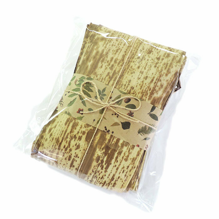 天然素材たけかわ（紐つき）　お弁当用品 おにぎり弁当に最適 竹皮 ちまきづくりに 竹かわ おむすび弁当用 ランチ用として