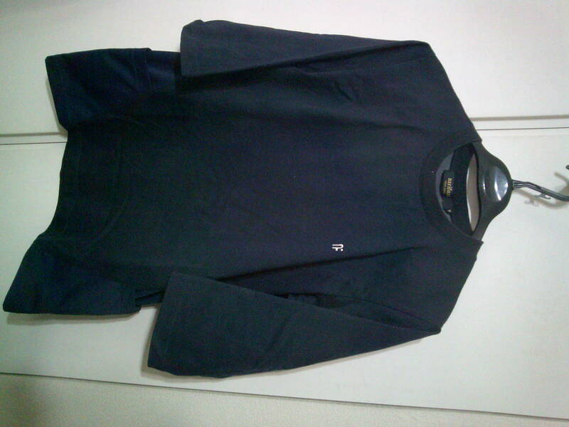 narifuri 6分丈カットソー TECH CASUAL Durable N/C Plaiting Jersey Tシャツ 紺S