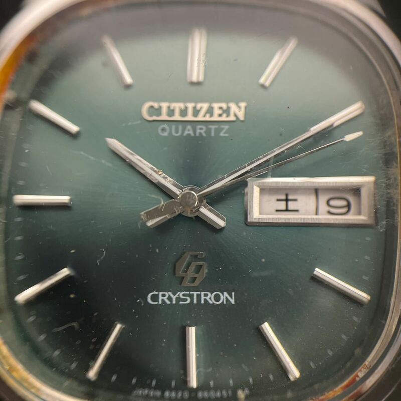 CITIZEN シチズン GN-5-5 CRYSTRON 本体のみ クォーツ メンズ 腕時計 時計 不動品 ◎インボイス対応可◎