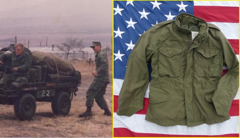米軍実物 1981” ＯＤ Ｍ６５フィールドジャケット　S-S WINFIELD 219x