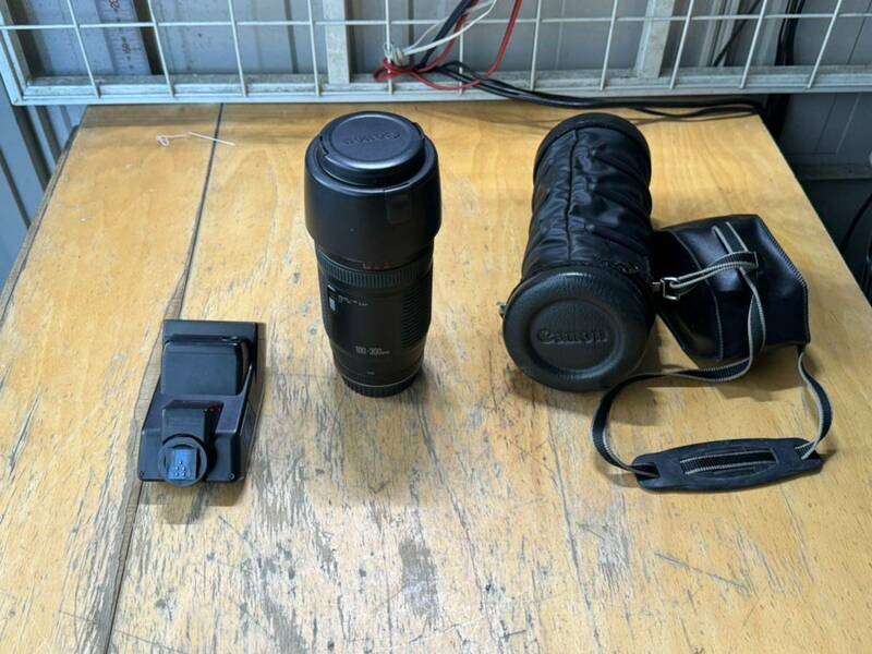 Canon ZOOM LENS EF 100-300mm 1:5.6 L カメラレンズ フード ET-62 AF動作未確認ジャンク