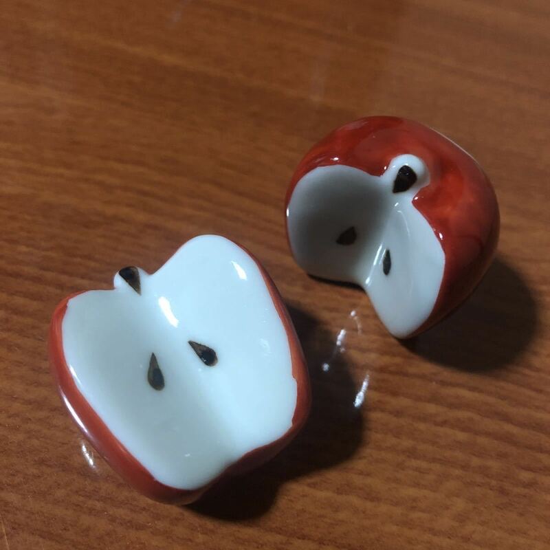 〈送料無料〉箸置き りんご 林檎 Apple アップル 箸置 はしおき