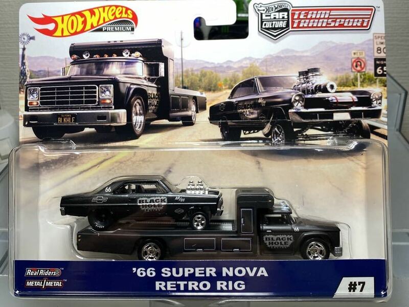 Hot Wheels TEAM TRANSPORT 積載車 チーム トランスポート ‘66 SUPER NOVA RETORO RIG スーパー ノバ リトルリグ