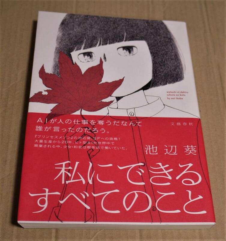 直筆メッセージとスタンプ・落款入り『私にできるすべてのこと』（池辺葵）　クリックポストの送料（185円）込み　　サイン本？