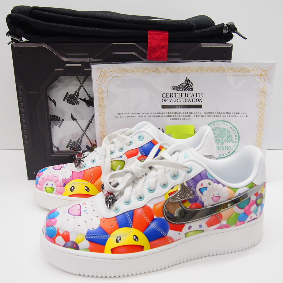 美品 村上隆 ムラカミタカシ ×NIKE ナイキ ×RTFKT AIR FORCE 1 Drip FQ4051-900 27.0cm 靴 スニーカー △WT2767