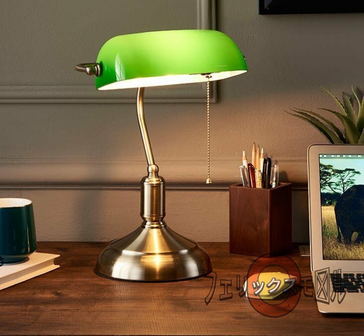 強くお勧め★バンカーズランプ デスクライト テーブルランプ 照明 デスクランプ 緑