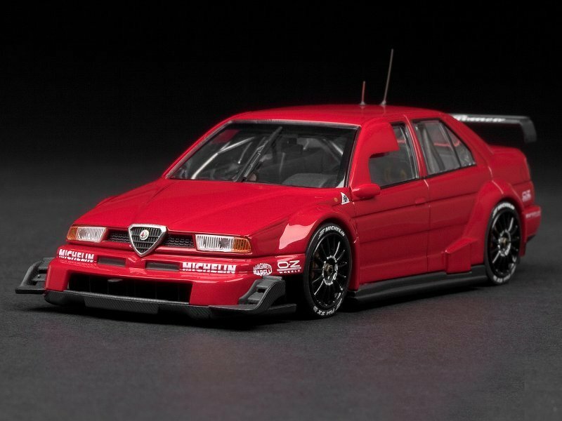 新品未展示 1/43 hpi racing エイチピーアイ レーシング モデルガレージ ロム特注 アルファ ロメオ 155V6 TI 1996 ITC Red レッド 8026