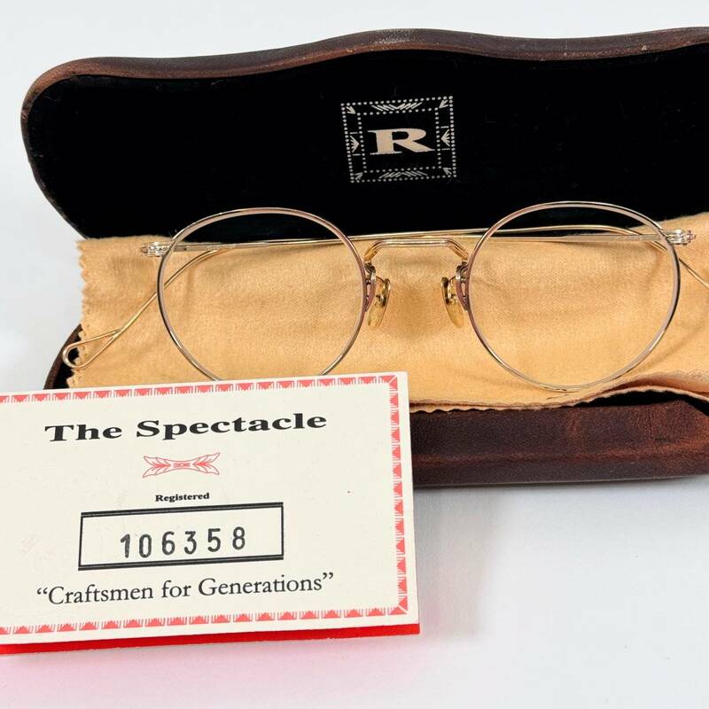 希少《 The Spectacle 》30s 40s 極上品【 スペクタクル AMERICAN OPTICAL 12K GF ゴールド 眼鏡 ビンテージ 】
