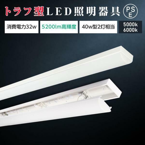 【2台セット】薄型天井照明　LEDベースライト　TT-LBL-T832-2SET-5000K/6000K