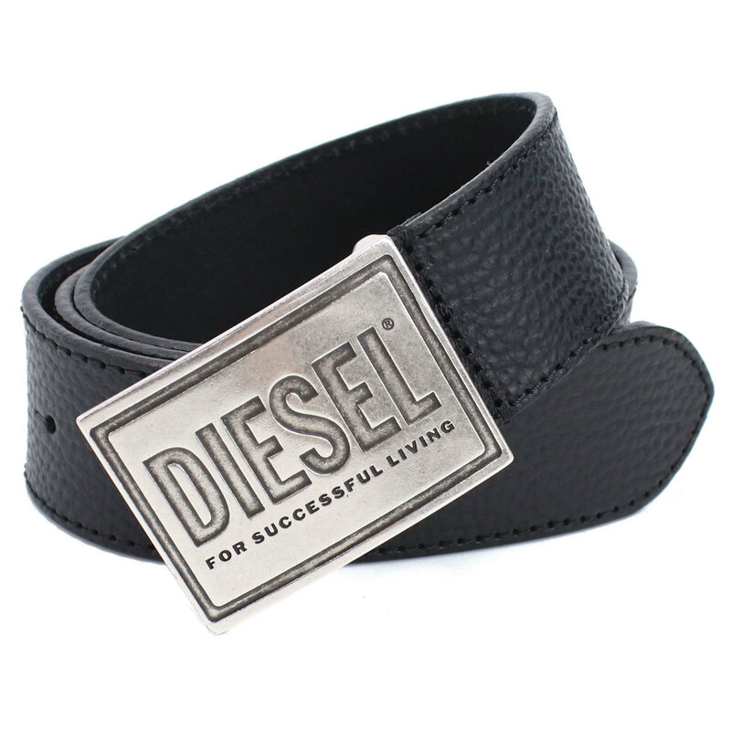 【新品 未使用 正規品】ディーゼル DIESEL メンズベルト ブランド X08893 P0396 T8013 ブラック 全長113