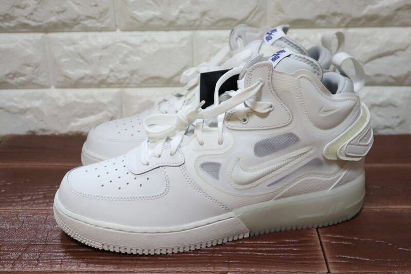 新品　27㎝　ナイキ　NIKE AIR FORCE 1 MID REACT エアフォース1 ミッド　リアクト　ホワイト　白　DQ1872-101