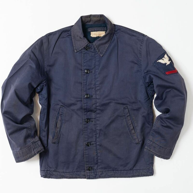 米軍実物 初期型 US NAVY ユーティリティジャケット デッキジャケット USN アメリカ軍 サブマリン JACKET DECK VINTAGE UTILITY A-2 前期