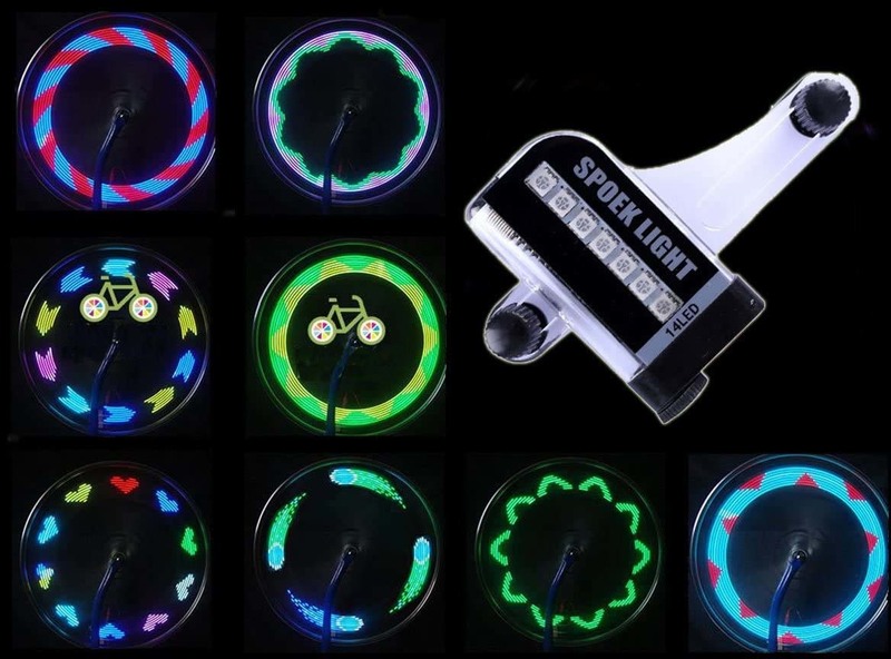 LED自転車ホイールライト タイヤライト 事故防止 30種類の明るいパターン
