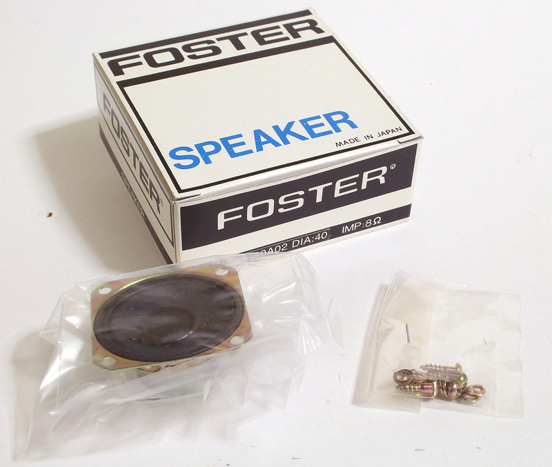 ★未使用品 FOSTEX FOSTER フォステクス フォスター 40A02 コーン型スピーカー 8Ω 40㎜ 格安★