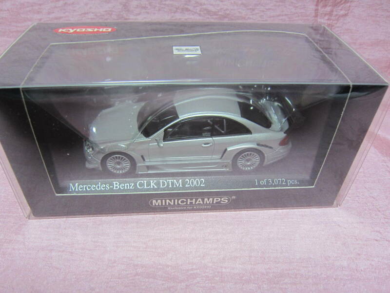 ミニチャンプス 京商 1/43 メルセデス・ベンツ CLK DTM 2002 シルバー