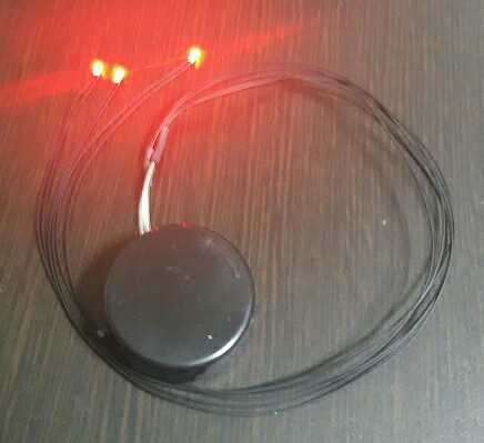 電池ケース（CR2032x2 ) スイッチ付き　 チップＬＥＤ　配線付き LED１本仕様 　　　　　α