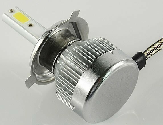 LED ヘッドライト DC12V H4対応 Hi/Lo切り替え 6000ルーメン (検 SR400 SRX4 TZR250 V-MAX