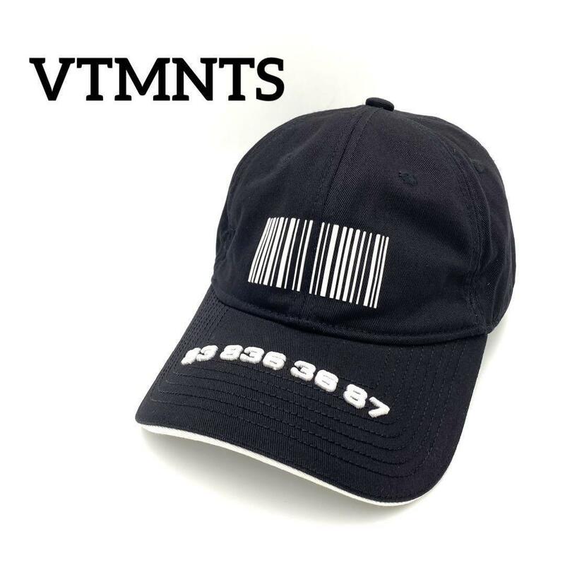 『VTMNTS』ヴェトモン バーコードキャップ / ベルクロストラップ