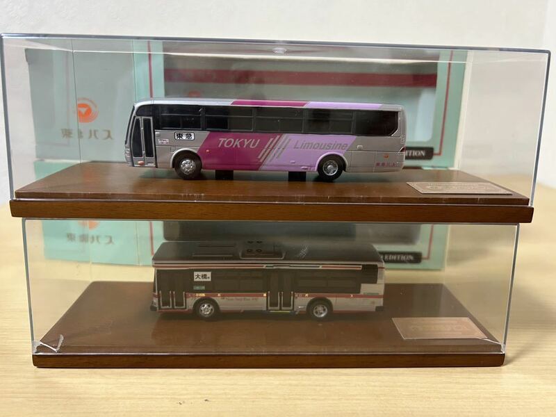 1/80 Mitsubishi Limousine Bus Hino Non-Step Bus Tokyu Bus 10th Anniversary Model