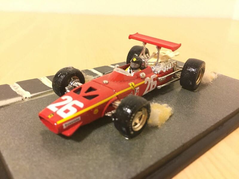 1/43 Ferrari 312 Ruen Les Essart 1968 #26 AUTOSTORY COLLECTION MicroWorld BRUMM