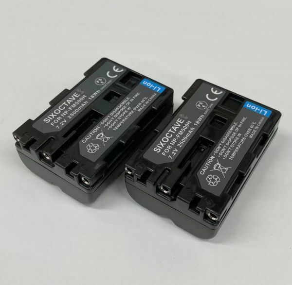 NP-FM500H　SONY　互換バッテリー　2個　純正充電器で充電可能 α99 II α77 II α99 α65 α58 α77 SLT-A57