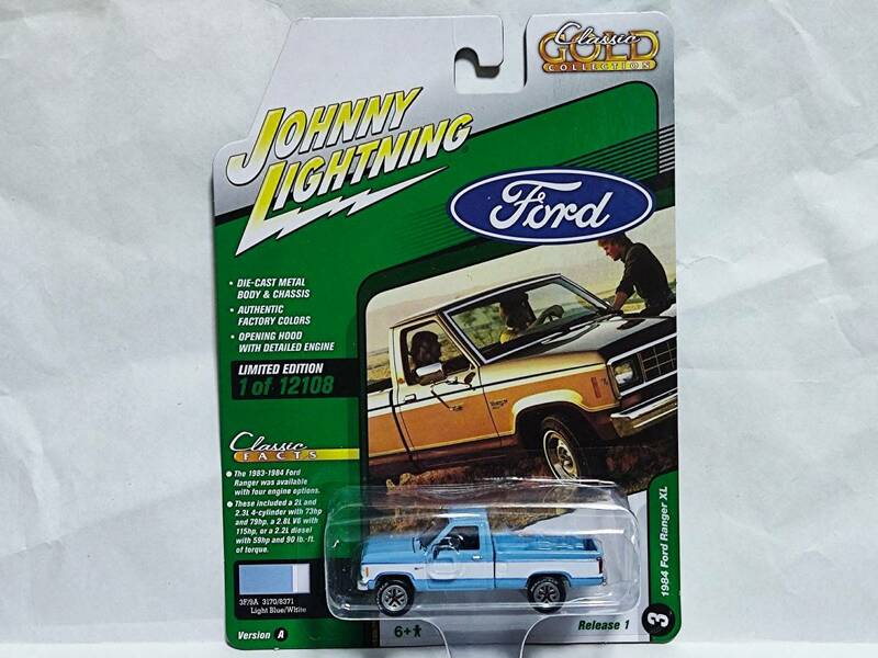 JOHNNY LIGHTNING 1/64‐1983 Ford Ranger Light Blue/White /フォード レンジャー/Trucks/ピックアップ トラック/ジョニーライトニング
