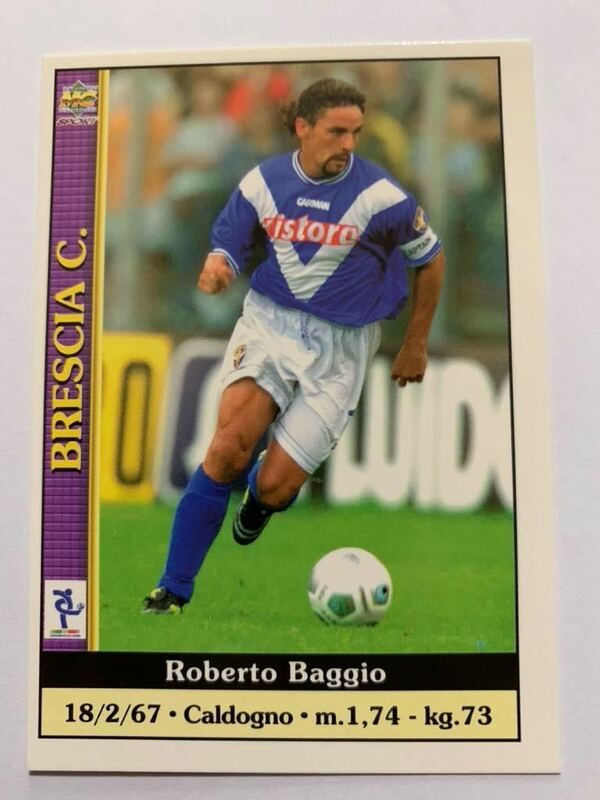 Roberto Baggio ロベルト・バッジョ CALCIO 2001；BRESCIA C.