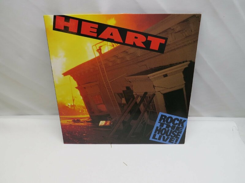 【中古】HEART ROCK THE HOUSE LIVE 064-7 95797 1 EECプレス盤 レコード（大）