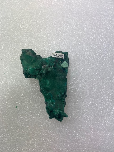 孔雀石 マラカイト 約4.5cmx6.0cmx1.5cm 49.2g　鉱石 ロシア コレクター コレクション