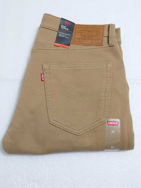 新品　リーバイス　Levi's　502　WARM　ワーム　ウォーム　暖パン　W32　保温性　テーパー　ストレッチ　チノパン　裏起毛