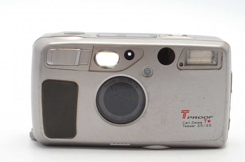 人気 Kyocera 京セラ T Proof コンパクトフィルムカメラ Carl Zeiss T* Tessar 35mm F3.5 レンズ 動作品