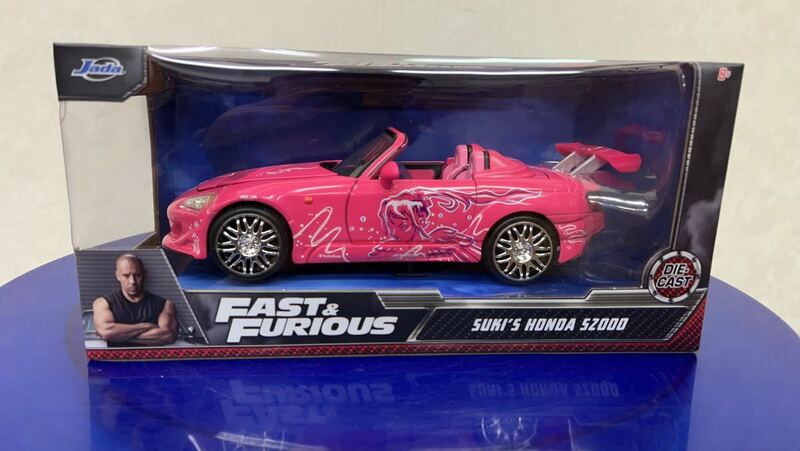 新品 1/24 Jada toys FAST&FURIOUS ワイルドスピード　 SUKI'S Honda S2000 w25×H 11×D13