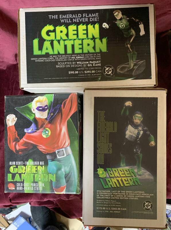 '97 '98 '99 DC『GREEN LANTERN』1/8 スタチュー 全３種セット グリーン・ランタン ウィリアム・パケット