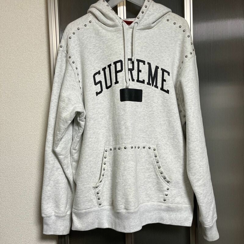 Supreme Studded Hooded Sweatshirt size L シュプリーム パーカー スタッズ